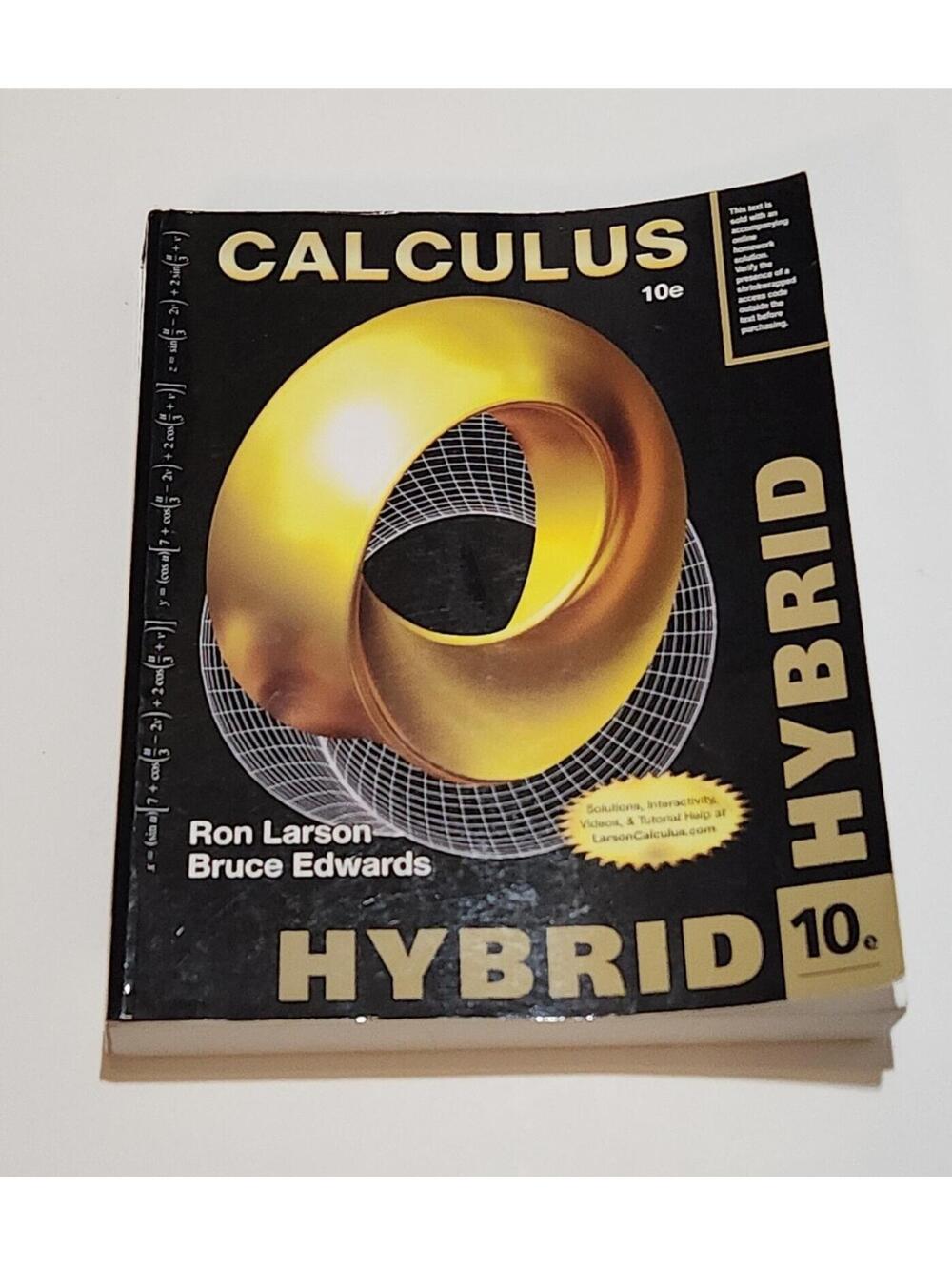 Calculus Hybrid 10e Textbook Ron Larson Bruce Edwards